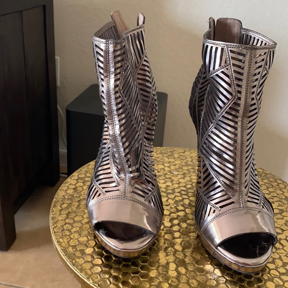 BCBG Peep Toe Booties